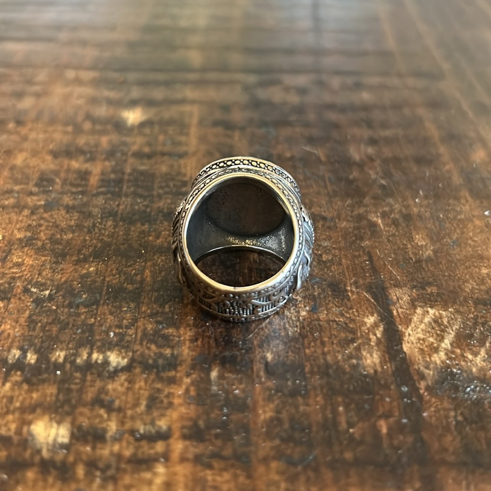 Mens Medusa Head Skull Ring size 8 - Picture 3 of 4